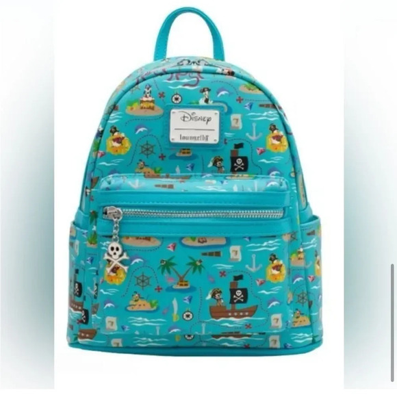 Loungefly Disney Mickey & Friends Pirate Mini Backpack Characters Pirates Bag - Picture 2 of 8